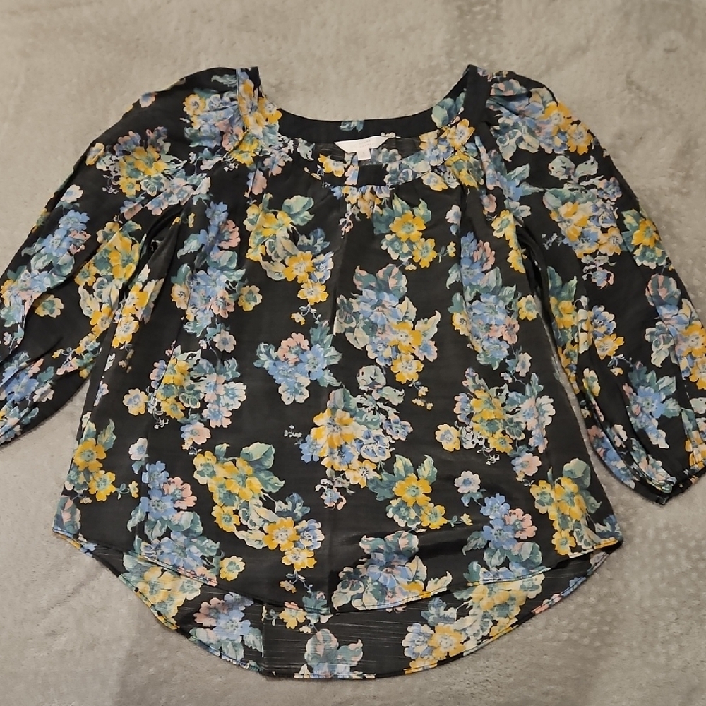 Lauren Conrad Size Small Floral Print Women's Top